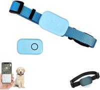 Cat Tracker GPS, Pet Tracker for Small Cats and Dogs, No Monthly Fee, Works with Apple Find, Compatible with iOS/Android, Real-Time Tracking for Pets (Blue)