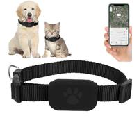 Cat Tracker,GPS Tracker Collar for Small Cats Dogs,Anti-Lost Pet Tracker Collar,Real Time T/racking Co/llar for Pets,P/ets T/racker C/ollar Compatible with IOS,Waterproof Logger Gps C/ollar for P/ets