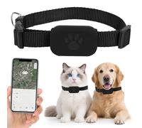 Cat Tracker, Mini SmartTag Tracker without Subscription for Cats and Dogs - Compatible with iOS/Android, Adjustable Cat Collar, Waterproof Tracker for Cats and Puppies, Black