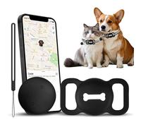 Cat Tracker, Pet GPS Tracker for Cats Dog with No Monthly Fees, Compatible with iOS/Android, Real-Time Worldwide Location Tracking, Mini GPS Tracker Device for Luggage Kitten Puppy