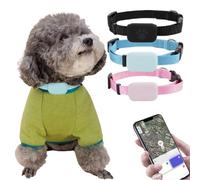 Cat Tracker With Collar,Pet Locator for Cats & Dogs,No Monthly Fee,Waterproof,Real-time Tracking & Activity Monitor,Compatible With iOS & Android,Forfully Protecting Your Pet's Health & Safety(Pink)