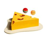 Cat Trackers, Scratching Boards for Indoor Cats, Cheese Design Scratches for Kitten Durable Pet | Multisize Firm Scratch Toys for A Solid Cat for Small