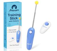 Cat Training Clicker Kit - Includes Finger Clicker and Target Stick - Perfect for Positive Reinforcement, Behavior & Obedience Training Indoors & Outdoors - Suitable for Dogs, Birds & Small Pets