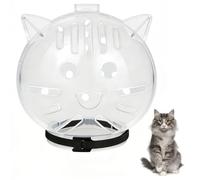 Cat Transparent Muzzle, Adjustable Cat Face Cover with Breathable Hood for Grooming, Nail Trimming Shaving Cutting Nails Bath