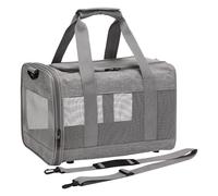 Cat Transport Bag with Mesh and Soft Carry | Small Cat Shoulder Bag Carrier Backpack for Puppies Kittens Medium Breeds Home Travel Camping Picnic Walking Car Outdoor