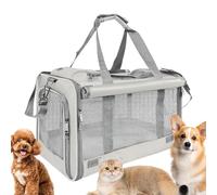 Cat Transport Box, Breathable, Lightweight Transport Bag for Travel up to approx. 9 kg, Cat Transport Box for Airplane, Car, Camping, Outdoor, Motorcycle, for Outdoor, Adventure, Camping, Hospital, Fl