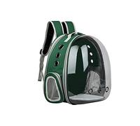 Cat Transport Box - Foldable Cat Transport Box with Adjustable Shoulder Strap, Ideal for Cats and Small Dogs, Cat Bag for Safe Transport and Comfortable Travel (Green)