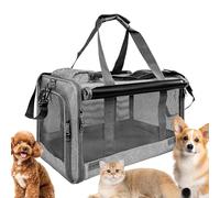 Cat Transport Box, Up to 9 kg Load Capacity, Breathable, Portable Bag - Cat Transport Box for Airplane, Car, Camping, Outdoor, Motorcycle, for Adventure, Clinic Visits, Travel