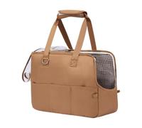 Cat Transport Handbag Ventilated Carry Bag up to 15 lbs with Handle | Puppy Shoulder Bag for Small & Medium Breed Puppy Kitten Rabbit Travel Outdoor Walking Shopping
