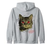 Cat Trapped Street Style Vibes Zip Hoodie