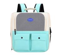 Cat Travel Backpack - Breathable Mesh Pet Carrier, Foldable Animal Bag | Multiple Pocket Outdoor Adventure Pack, Large Capacity Feline Companion Gear for Walking Hiking Trips