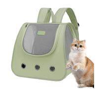 Cat Travel Backpack, Pet Excursion Backpack, Pet Carrier Backpack - Fully Ventilated Adjustable Portable Mesh Backpack for Cats and Puppies for Hiking, Travel, Walking, Cycling