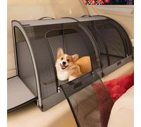 Cat Travel Carrier, Indoor Outdoor Crate for Pets, Portable Car Seat Kennel, Prevents Hair From Flying Around for Outdoor Camping