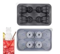 Cat Tray - 3D Cat Craft Ice Mold, Funny Silicone Mould with 4 Cavities, Large Novelty Maker, Reusable Freezer Mould, Cocktail Whiskey Cooling Accessories | Drinks for