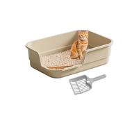 Cat Tray | Semi-Closed Easy to Clean with Semi-Closed Top Open Litter Tray for Elderly Kittens Odour Control Dormitory Apartment Home Hotel Farm Balcony