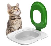 Cat Tray Training Set Cat Toilet Seat Toilet Training System Reusable Cat Tray Training System to Teach Your Cat to the Toilet