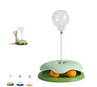Cat Treat Ball Dispenser, New Leaking Treats Ball Pet Feeder Toy, Interactive Slow Feeder Dog Food Puzzle Toy, 3-In-1 Pet Interactive Feeder, For Puppy Small Dogs Cats (Green)