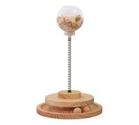 Cat Treat Ball with Spring,Treat Ball Treat Dispensing Cat Toys - Cat Feeder Toy Fill with Food and Treats, Great for Portion Control and Fast Eaters.