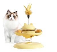 Cat Treat Dispenser,Enrichment Ball Track Treats Dispenser | Interactive Cat Feeder - for Large Medium Small Sized Exercise Boredom Relief Healthy Diet Pets Home Snacks