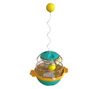 Cat Treat Dispenser Toy Adjustable 360 Degree Wobble Slow Feeder Ball
