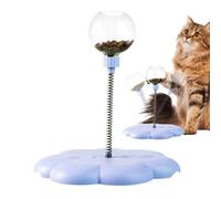 Cat Treat Dispenser Toy - Cat Food Puzzle, Interactive Stimulating Feeder, Kitten Hunting Ball Teaser | Rolling Fun Pet Feeder Toy for Indoor Outdoor Cats Eating Exercise Long