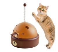 Cat Treat Dispenser Toy - Cute Smart Electric Interactive Dispenser - Cat Food Puzzle | for Kitten Play Training Exercise Feeding Snacks Game Home Outdoor Travel Floor Play