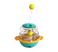 Cat Treat Dispenser Toy Interactive Slow Feeder 360 Degree Wobble Teaser