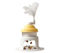 Cat Treat Dispenser Toy, Interactive Slow Feeder Puzzle, 13.2x13.5x14.2cm, Cat Treat Puzzle Toy, Pet Food Dispenser, Ice Shaver Shape Design, for Kitten Puppy Play