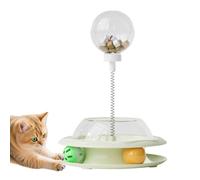 Cat Treat Dispenser Toy, Interactive Treat Dispenser for Cats with Rod and Balls, for Training and Indoor Play, Movement Promoting
