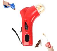 Cat Treat Gun, Cat Treat Gun Shooter, Interactive Pet Treat Launcher, Cat and Dog Feeding Catapult, Handheld Pet Feeding Toys for Training, Snack Dispenser (Red)
