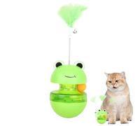Cat Treat Toy | Cat Toy Treat Dispenser | Slow Feeder Automatic Teaser Enrichment Hunting With Frog Shaped For Indoor Outdoor