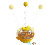 Cat Treat Toy, Cat's Treat Puzzles, 11.02x5.47x4.41 Inches Interactive Pet Training Game, Engaging Reward Based Activity Tool for Kittens in Home Garden Bedroom Living Room and Backyard Entertainment