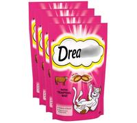 Cat Treats 60g x Pack of 4 - Beef - Treat Your Beloved Pet Cat Well - Soft on the Inside, Crunchy on the Outside - Full of Vitamins and Minerals