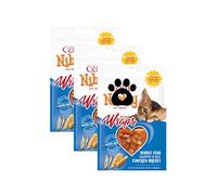 Cat Treats - Ocean Wraps, Whole Fish Wrapped in Real Chicken Breast, Grain-Free & Naturally Flavoured, 3 x 30g Packs + E-Ficci Thank You Card