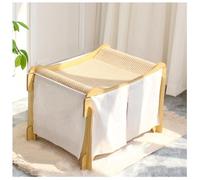Cat Tree 2-Tier Wood with Removable Door Curtain, All-Season Design for Claw Grinding and Resting, Perfect for Indoor Cats, Sturdy and Stylish