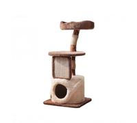 Cat tree, 3-Tier with Tree Hollow Nest Observation Deck Scratching Boards Climbing Ladder Included Cat Condo