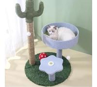 cat tree, Cactus Cat Climbing Tower Stable Plush Perches Scratch Posts Cave Toy Indoor Cats Activity