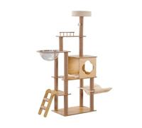 cat tree, Cat Climbing Frame Large Multi-Layer Indoor Cats Tree High Tower With Scratching Post And Board With Sisal Rope,for Kittens(H04)