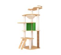 Cat Tree Cat Scratching Post Multi Layers Kitty Bed Interactive Toy Playing House Grind Claws Hut Cat Climbing Frame Cat Nest Style B(Style A)