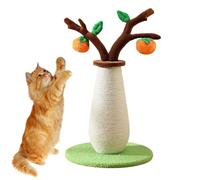 Cat Tree - Cat Scratching Toy Khaki | Sisal and Velvet Cat Tree, 57 x 33 x 33 cm, 1.65 kg, Ideal for Indoor Use, Anti-Stress, Climbing and Playing in the Living Room