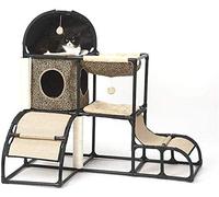 Cat Tree,Cat Tower Cat Condo Multifunctional Cat Climbing Frame Cat Litter Climbing Frame Hammock Grab Column Plush Ball 5-in-1 Pet Supplies Combination Nest Sisal Rope Camouflage