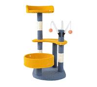 Cat Tree Cat Tower Cat Litter Cat Scratching Post Hanging Ball Upright Post Funny Cat Stick Creative Modeling Multifunctional Cat Climbing Frame