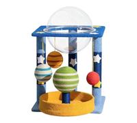 Cat Tree Cat Tower with Space Capsule, Scratching Post Tower with Interactive Toys, Cosmic Playground for Indoor Cats to Climb(B)
