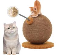 Cat Tree | Cat Tree | Scratching Ball with Rope and Metal Frame Diameter 24 cm for Active Play, Claw Care and Training at Home or on the Go