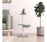 Cat Tree Cat Tree with Sisal Scratching Posts Light Grey 72 Cm，Cat Tree Tower Scratching Posts Multilevel Cat Climhouse with Condos & Ladder Cat Activity Centre，