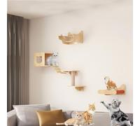cat tree, Cat Wall Shelves, Furniture Set, Climbing Shelf Playground, Air Corridor, Cat Nest, Space Capsule, Jumping Platform DIY(Style 6)