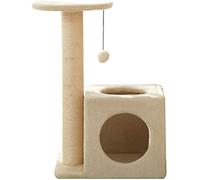 Cat Tree Condo with Natural Sisal Rope Scratching Post, Cat Tower Play House with Jump Platform, Cat Furniture