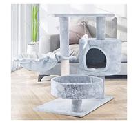 Cat Tree For Indoor Activity Cat Climbing Frame Litter Tree Supplies Toy Sisal Scratching Springboard(Gray)
