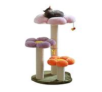 Cat Tree For Indoor Cats Towers Cat Condo Comfortable Flannel With Flower Platform And Scratching Posts