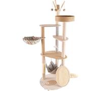 Cat Tree for Large Cat Cat Climbing Frame Big Cat All-in-one Cat Frame Cat Tree Cat Jump Platform Sisal Cat Tower 5-Story Cat Climbing Frame cat (Size : Upgrade) vision